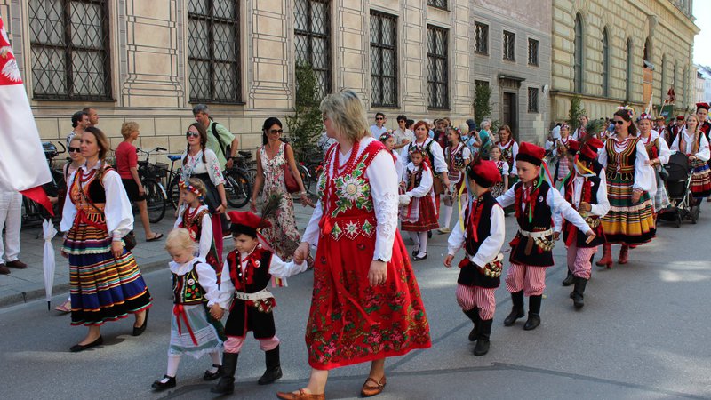 „Krakowiak” w monachijskiej procesji Bożego Ciała